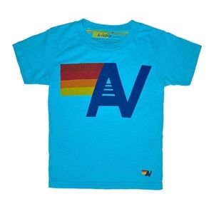 Aviator Nation Kids Turquoise Tee + Shorts Set